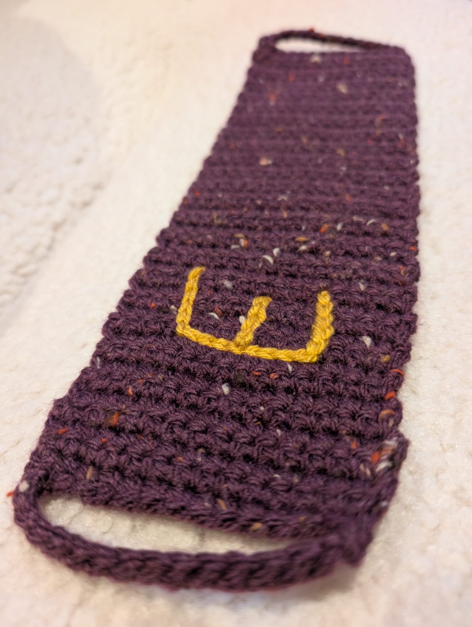 Personalised Wizard-Inspired Crochet Mug Cozy | Cosy Initial Mug Sleeve | Handmade Fantasy Gift