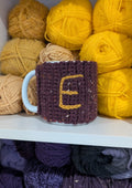 Personalised Wizard-Inspired Crochet Mug Cozy | Cosy Initial Mug Sleeve | Handmade Fantasy Gift